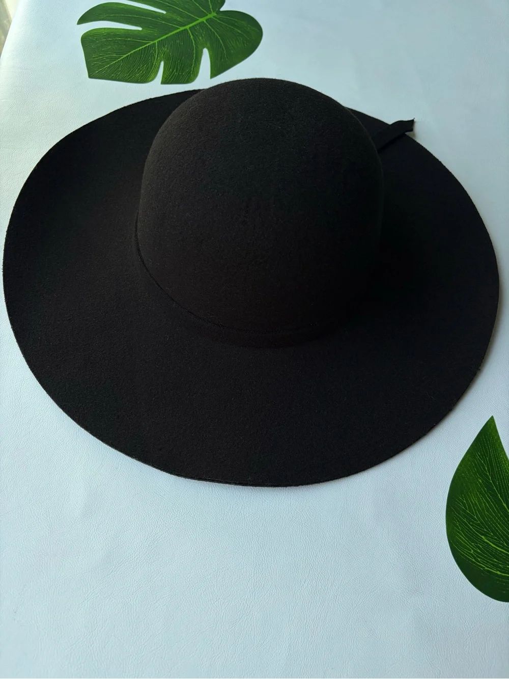 🕶️Black Wool Felt Sun Hat🕶️